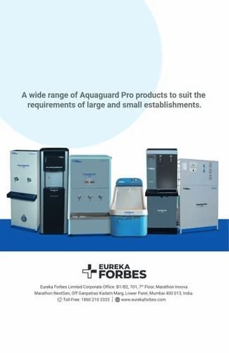 Eureka Forbes Aquaguard Pro product range
