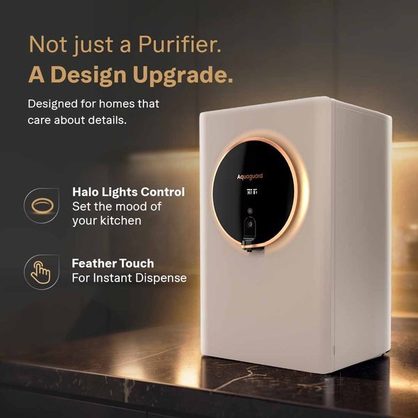 Aquaguard domestic purifier with halo lights control