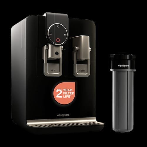 Aquaguard hot and ambient dispenser with taps